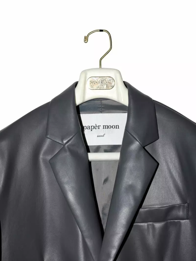 Paper Moon - Korean Women Fashion - #womensfashion - Classic Leather Three Jacket - 8