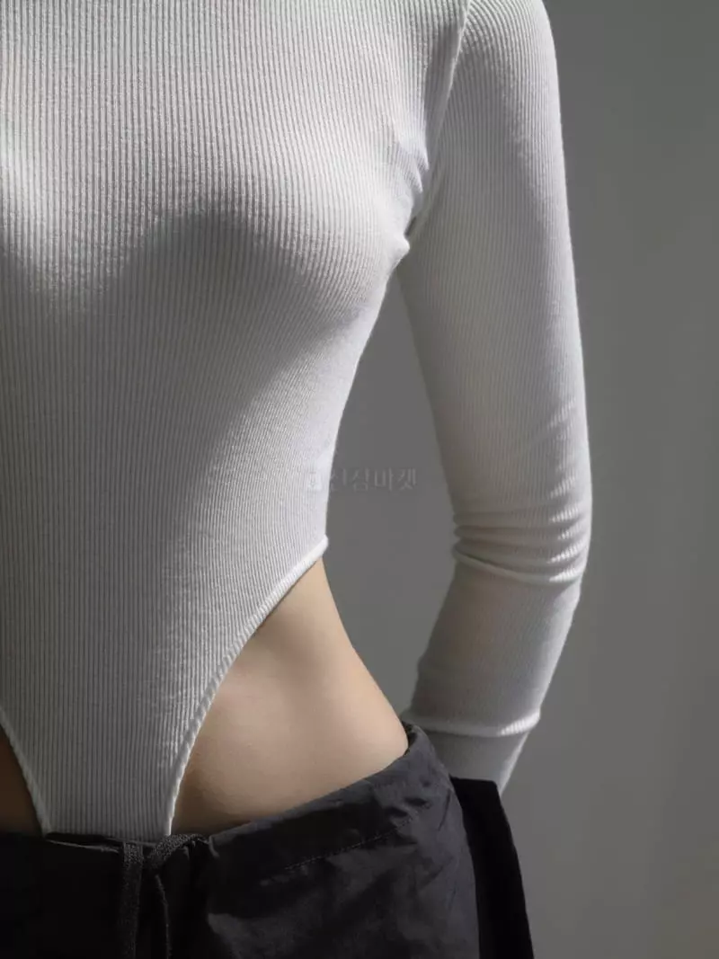 Paper Moon - Korean Women Fashion - #womensfashion - Turtleneck Bodysuit - 2