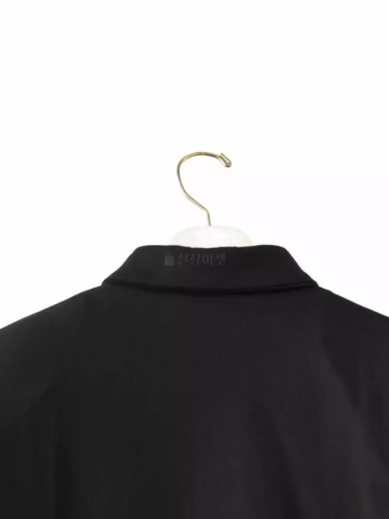 Paper Moon - Korean Women Fashion - #womensfashion - Padded Shoulder Collar Tee - 12