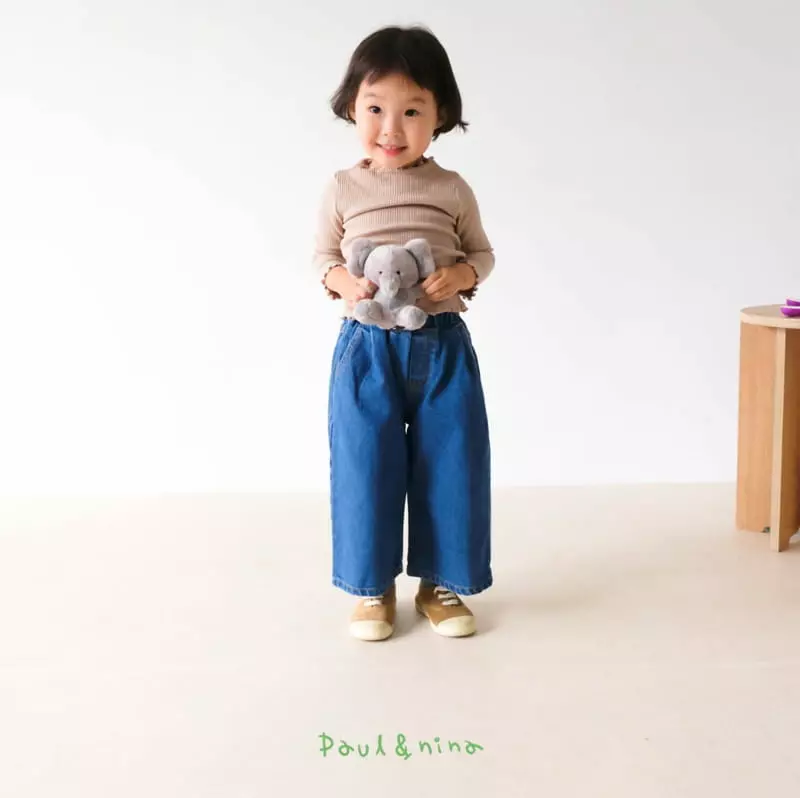 Paul & Nina - Korean Children Fashion - #fashionkids - Rib 1/3 Half Turtleneck Tee - 4