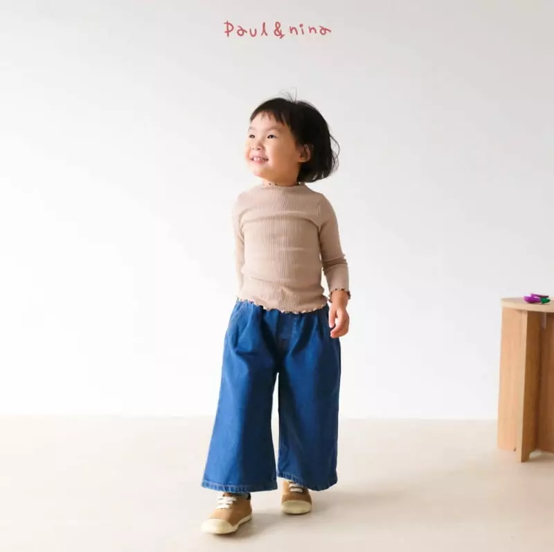 Paul & Nina - Korean Children Fashion - #kidsstore - Rib 1/3 Half Turtleneck Tee - 5