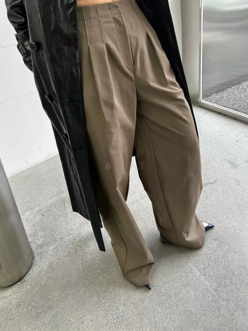 Pb - Korean Women Fashion - #womensfashion - Row Pintuck Pants - 4
