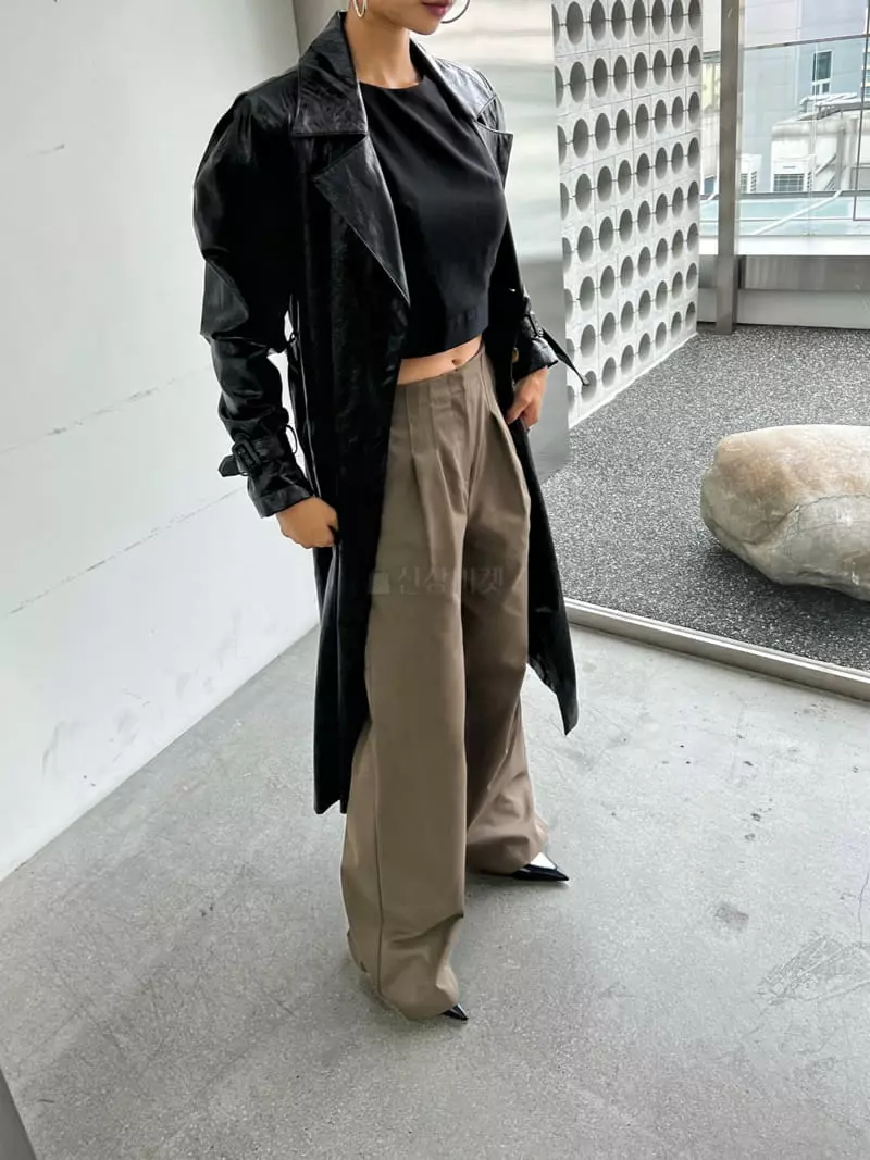 Pb - Korean Women Fashion - #momslook - Row Pintuck Pants - 6