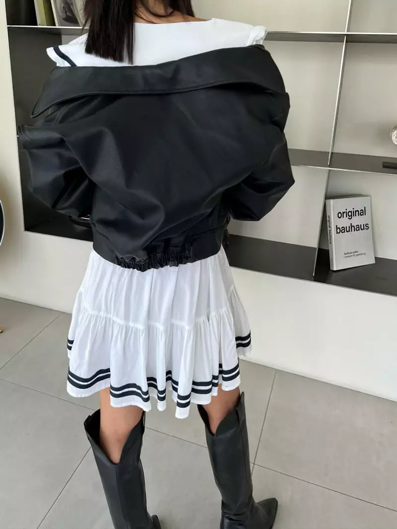 Pb - Korean Women Fashion - #momslook - Leather Jacket - 6