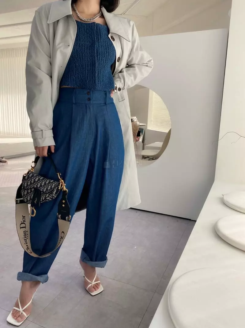 Pb - Korean Women Fashion - #momslook - Denim Embo Jacket - 10