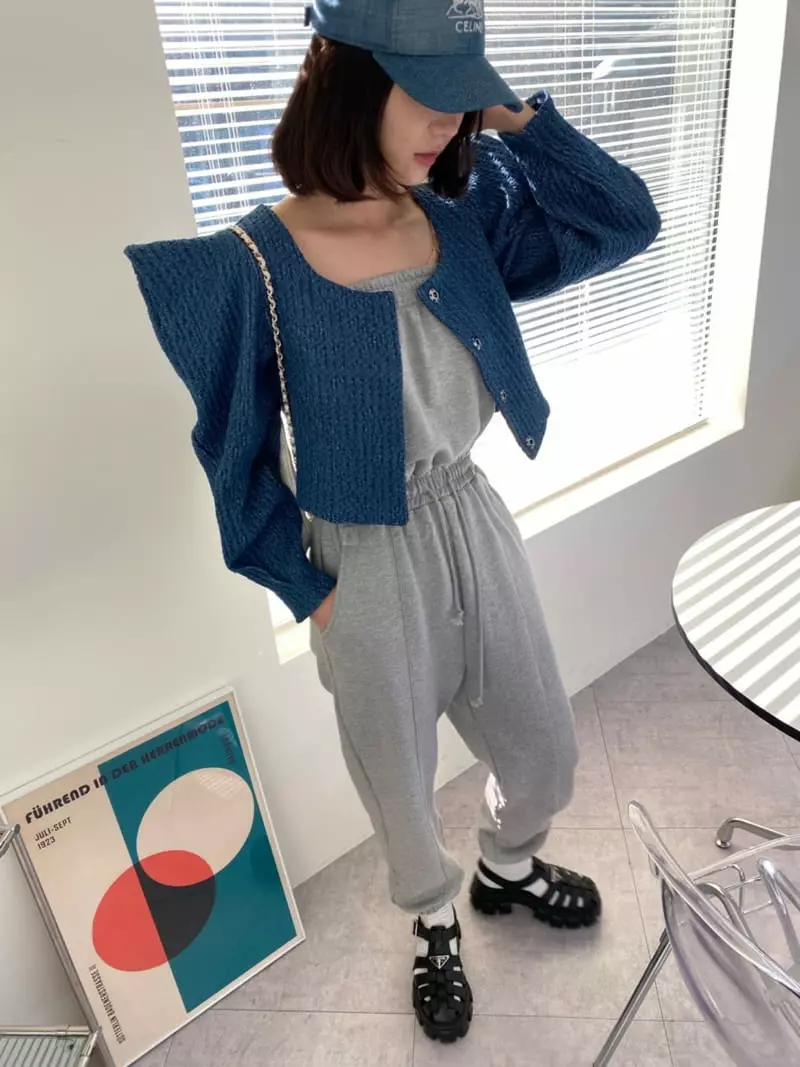 Pb - Korean Women Fashion - #momslook - Denim Embo Jacket - 12