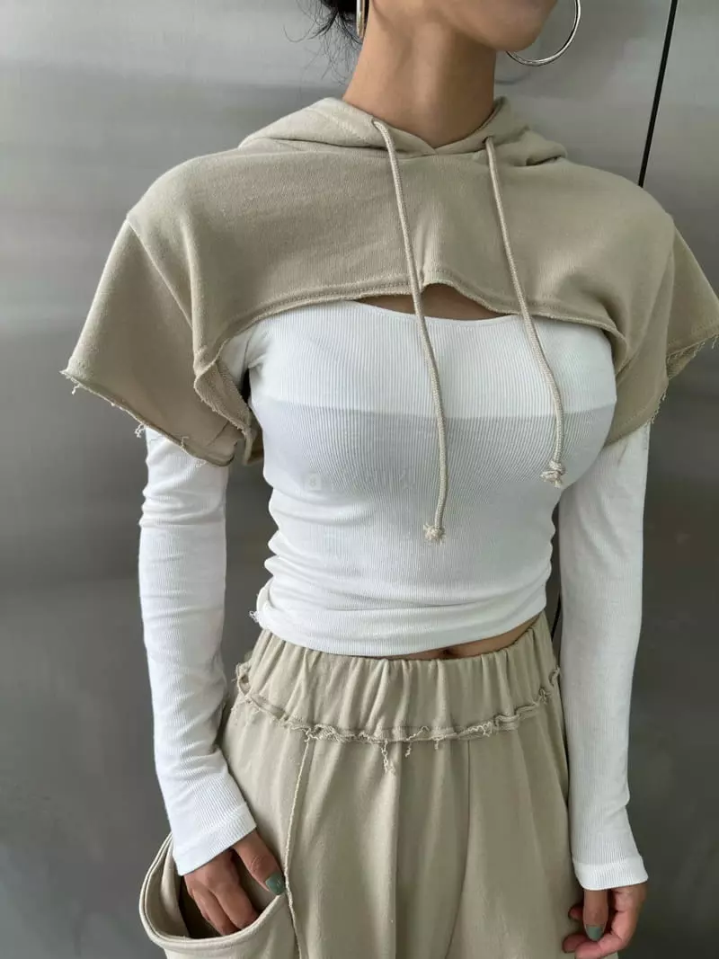 Pb - Korean Women Fashion - #momslook - Deggi Hoody Top