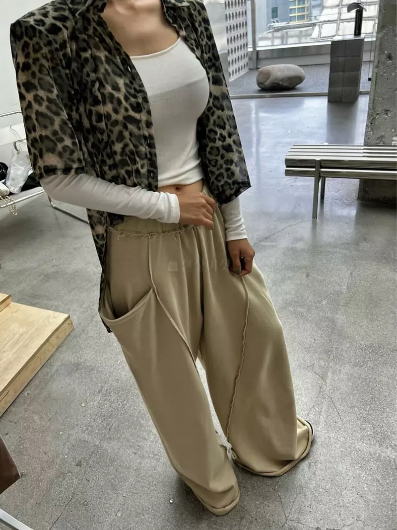 Pb - Korean Women Fashion - #momslook - Deggi Wide Pants - 12