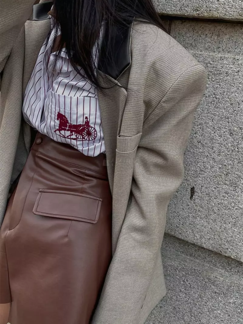 Pb - Korean Women Fashion - #momslook - Stripes Embroidery Shirt - 11
