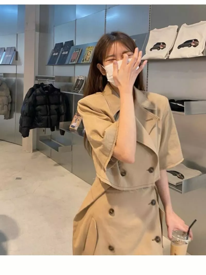 Pb - Korean Women Fashion - #momslook - M Stitch Trench Jacket - 6