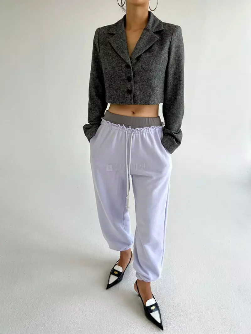 Pb - Korean Women Fashion - #momslook - Home Spun Crop Jacket - 10