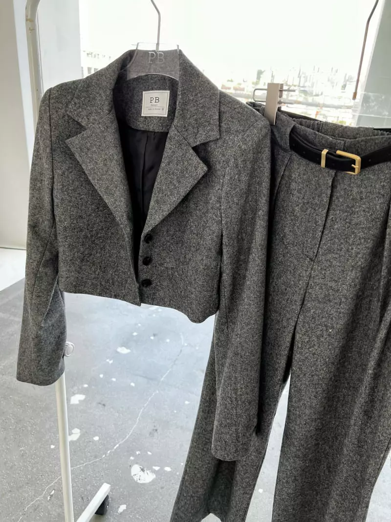 Pb - Korean Women Fashion - #momslook - Home Spun Crop Jacket - 12