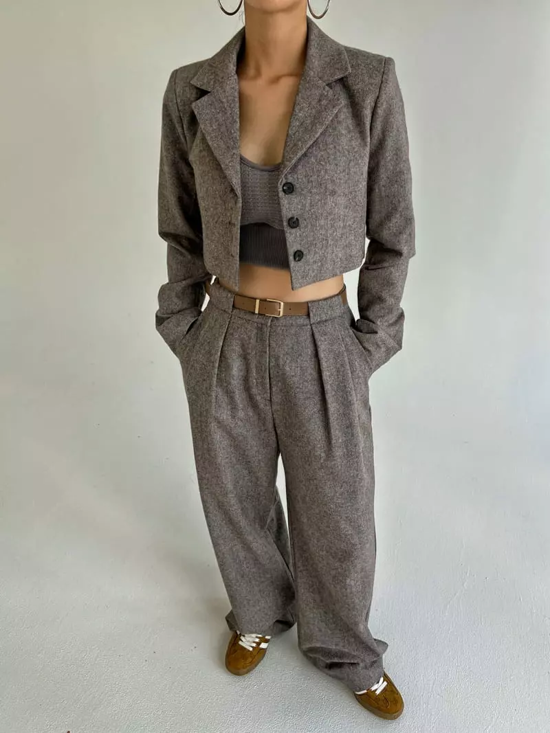 Pb - Korean Women Fashion - #momslook - Home Spun Crop Pants