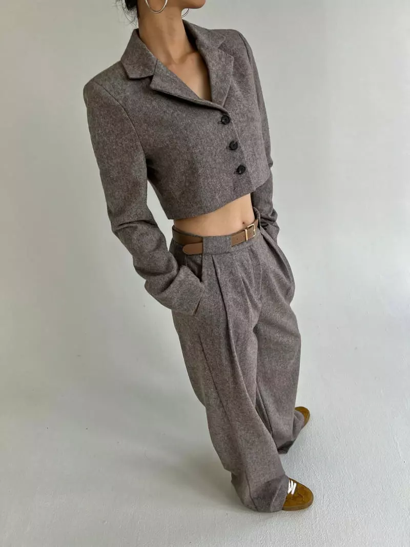 Pb - Korean Women Fashion - #momslook - Home Spun Crop Pants - 12