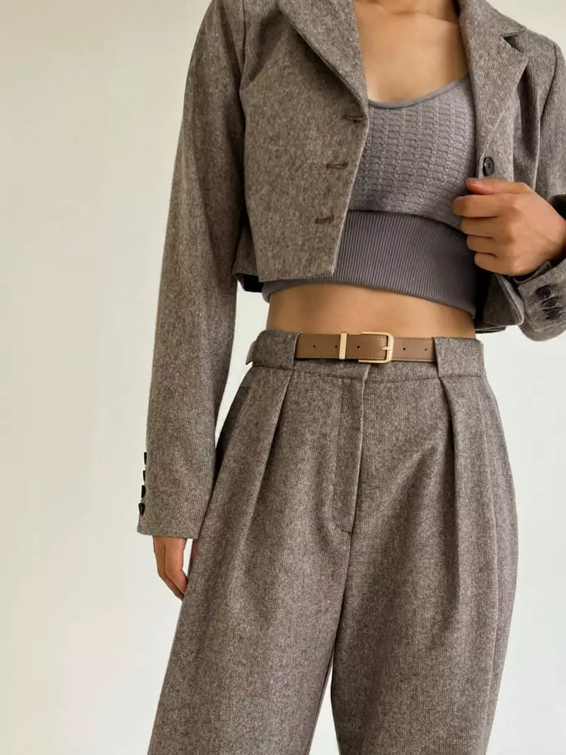 Pb - Korean Women Fashion - #momslook - Home Spun Crop Pants - 3