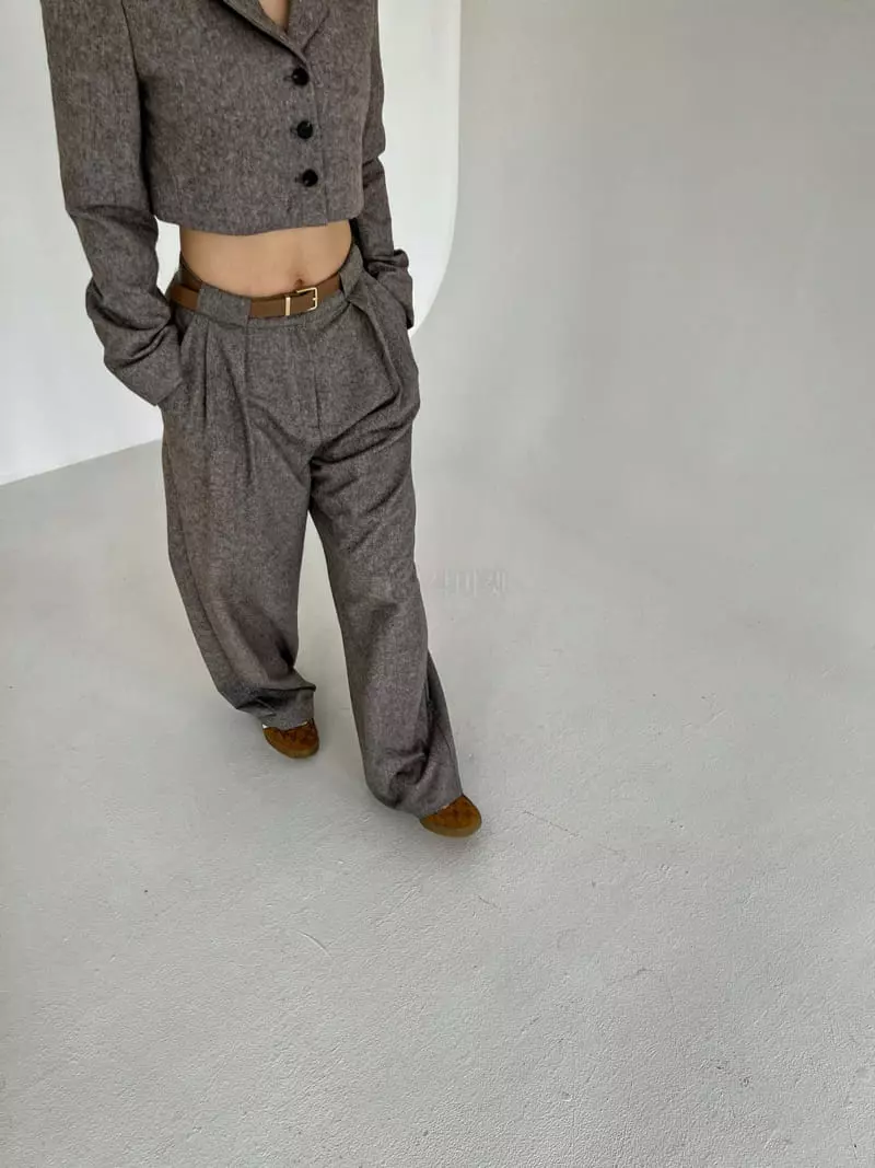 Pb - Korean Women Fashion - #momslook - Home Spun Crop Pants - 5