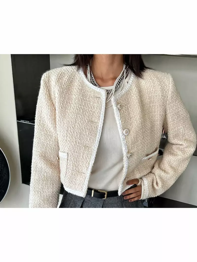 Pb - Korean Women Fashion - #momslook - Twid Padding Jacket - 10