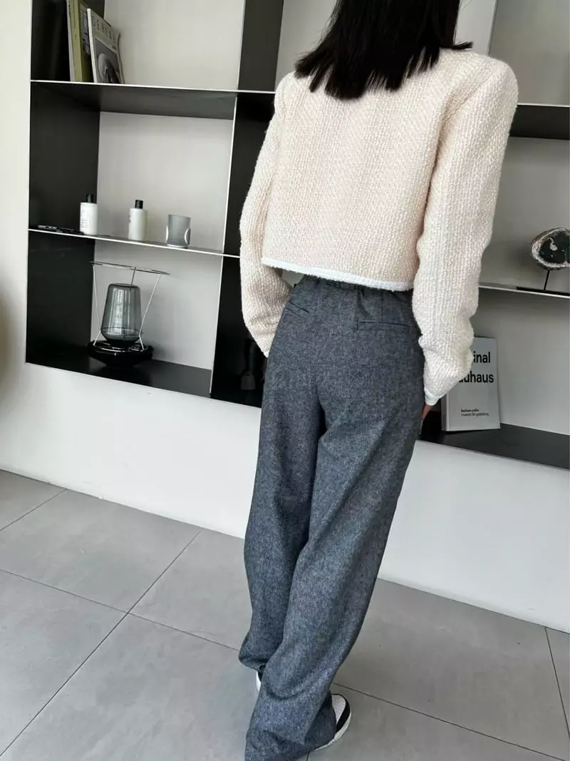 Pb - Korean Women Fashion - #momslook - Twid Padding Jacket - 11