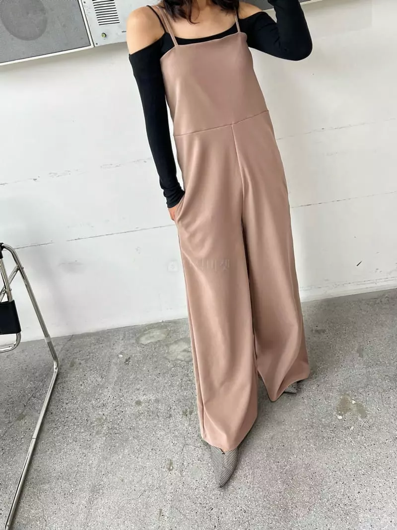 Pb - Korean Women Fashion - #momslook - Wide String Jumpsuit