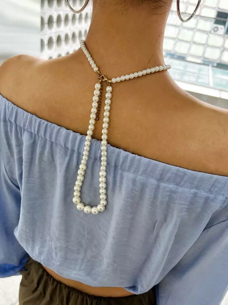 Pb - Korean Women Fashion - #momslook - Open Shinning Blouse - 7