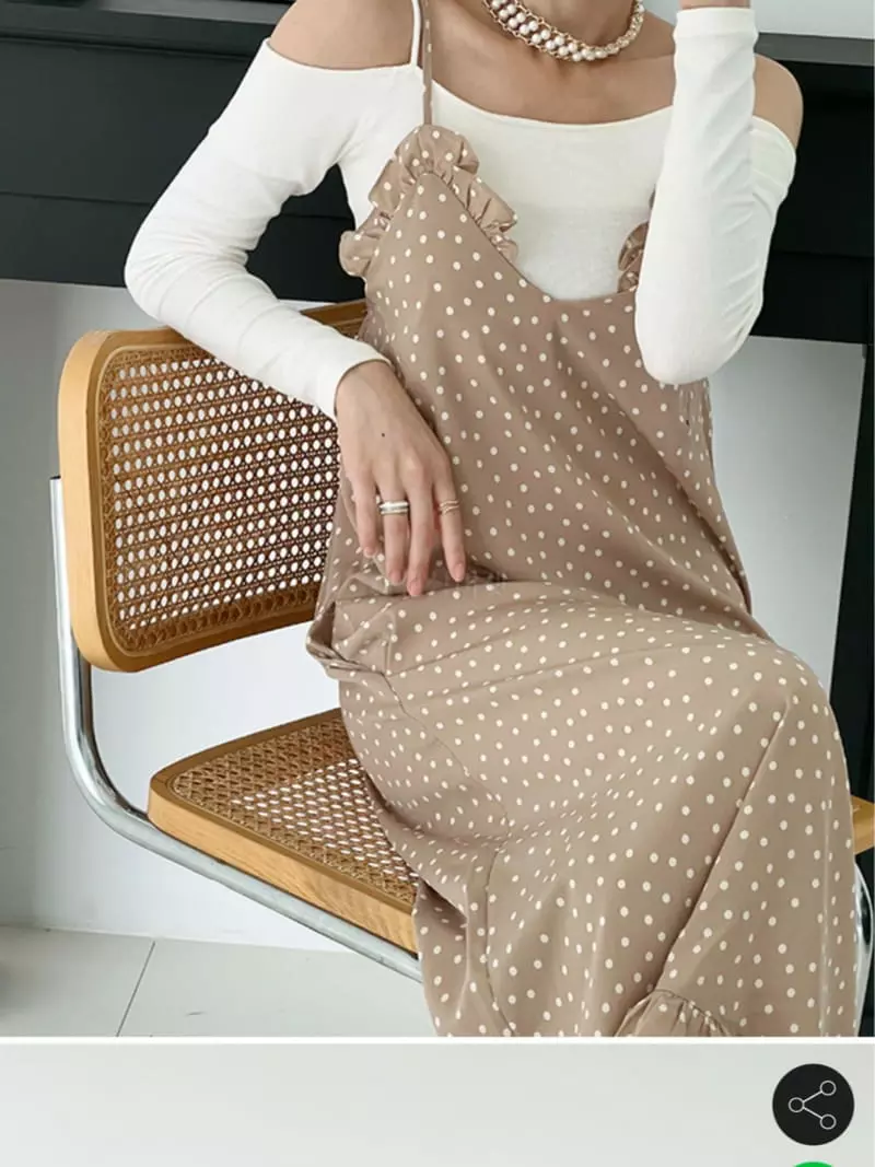 Pb - Korean Women Fashion - #momslook - Off Shoulder String Tee - 5