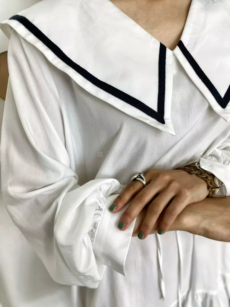 Pb - Korean Women Fashion - #momslook - Sailor One-piece - 2