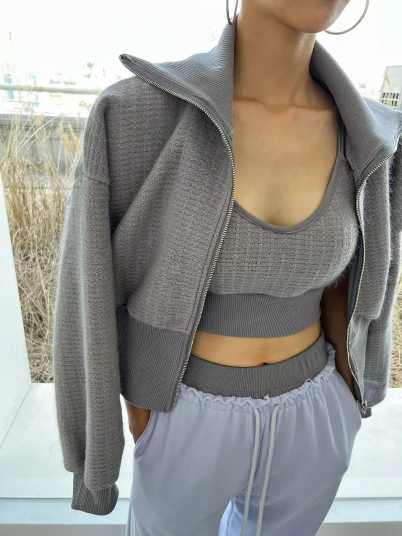 Pb - Korean Women Fashion - #momslook - Rip Knit Crop Top - 10