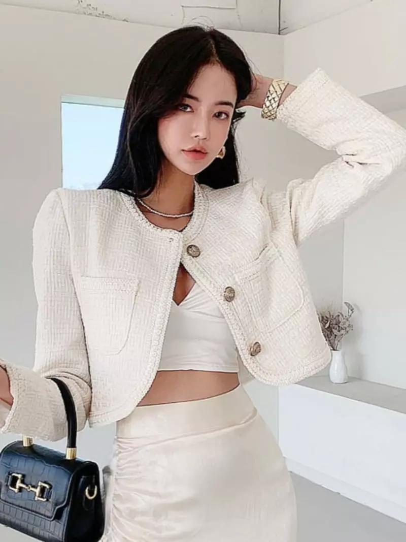 Pb - Korean Women Fashion - #pursuepretty - Cell Bolero Jacket - 8