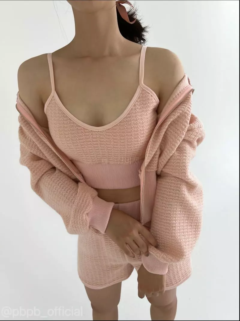 Pb - Korean Women Fashion - #pursuepretty - Rip Knit Zip-up - 2
