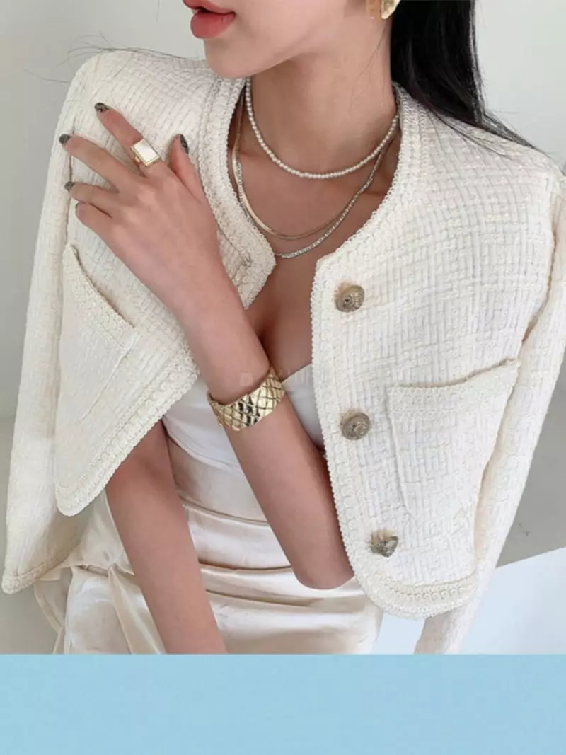 Pb - Korean Women Fashion - #restrostyle - Cell Bolero Jacket - 9