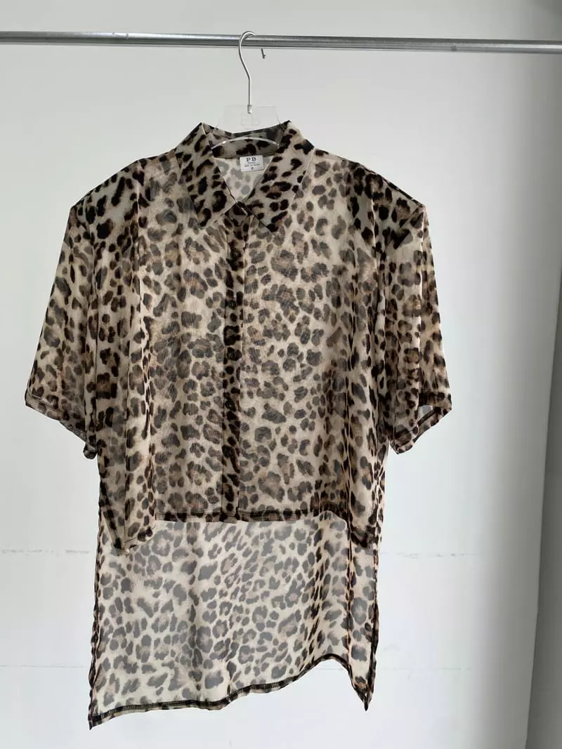 Pb - Korean Women Fashion - #thatsdarling - V Leopard Blouse - 10