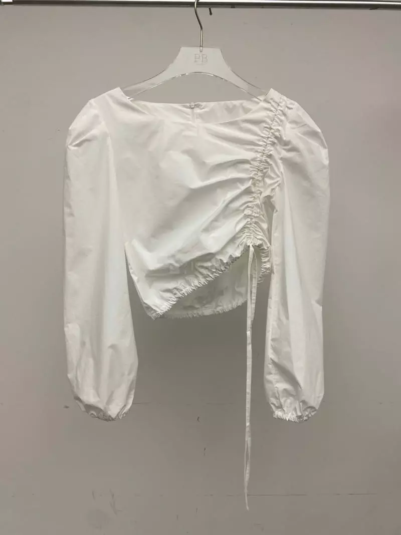 Pb - Korean Women Fashion - #thelittlethings - Boat Neck Puff Blouse - 10