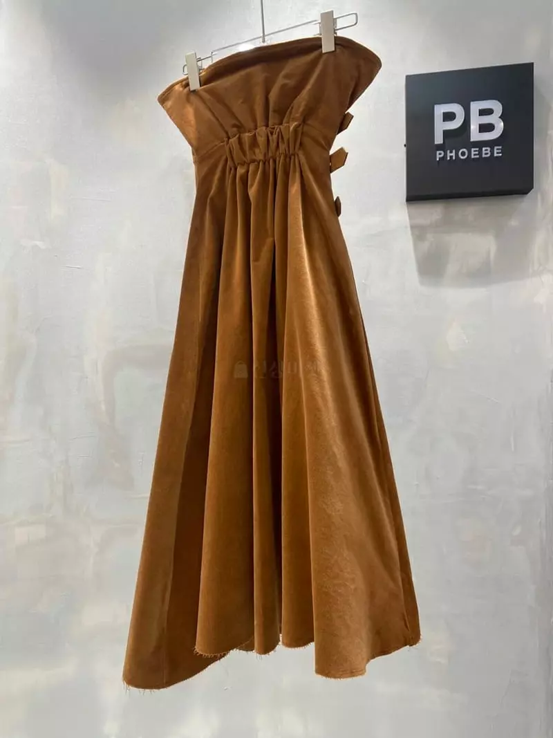 Pb - Korean Women Fashion - #vintagekidsstyle - Suede Buckle Skirt - 8