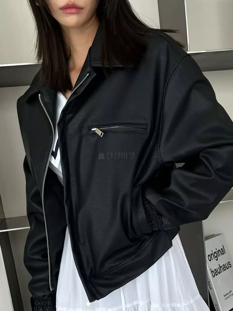 Pb - Korean Women Fashion - #womensfashion - Leather Jacket - 9