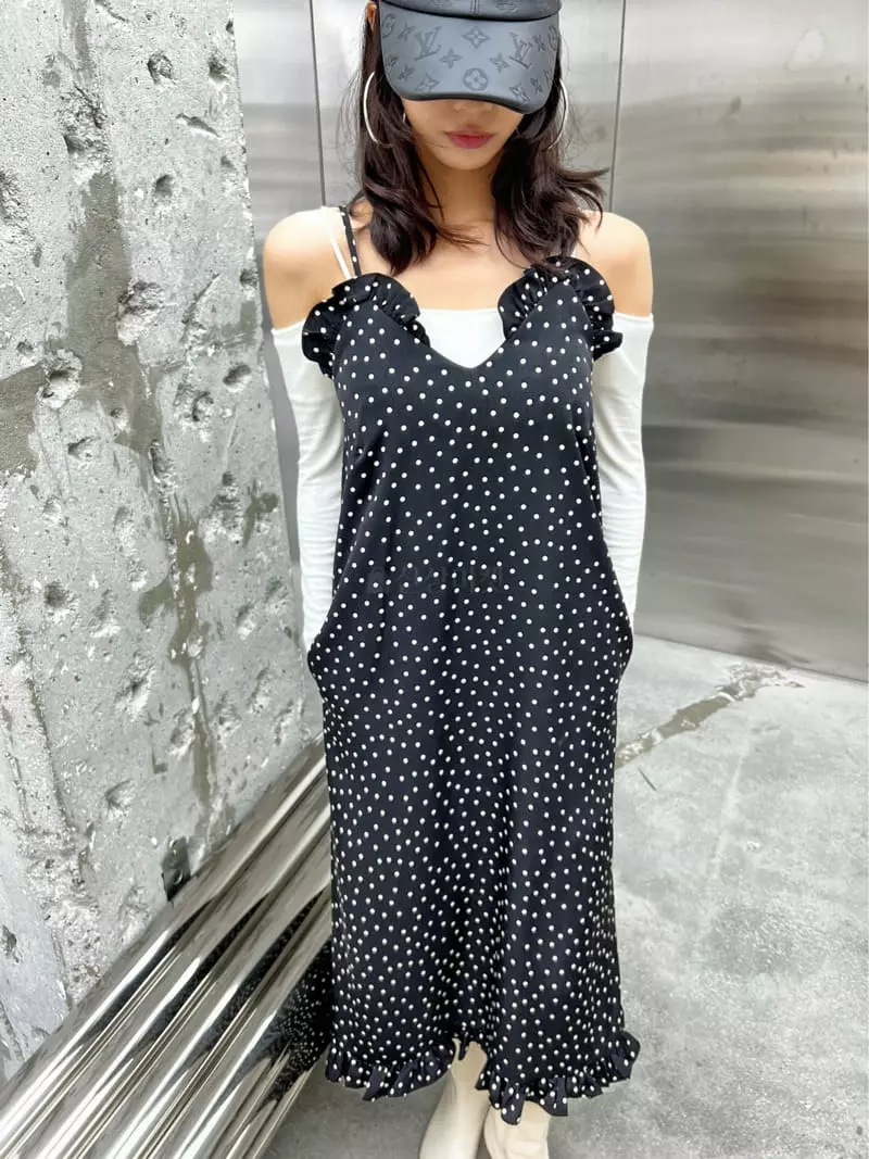 Pb - Korean Women Fashion - #womensfashion - Ruffle Dot One-piece - 10