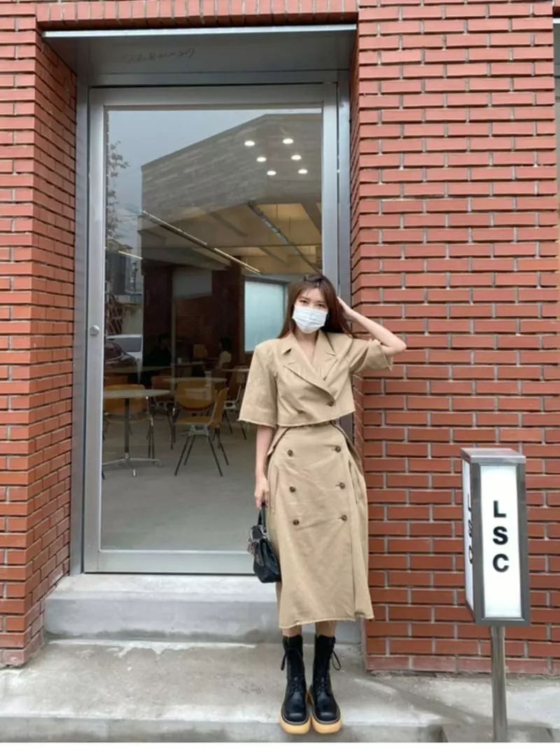Pb - Korean Women Fashion - #womensfashion - M Stitch Trench Skirt - 8