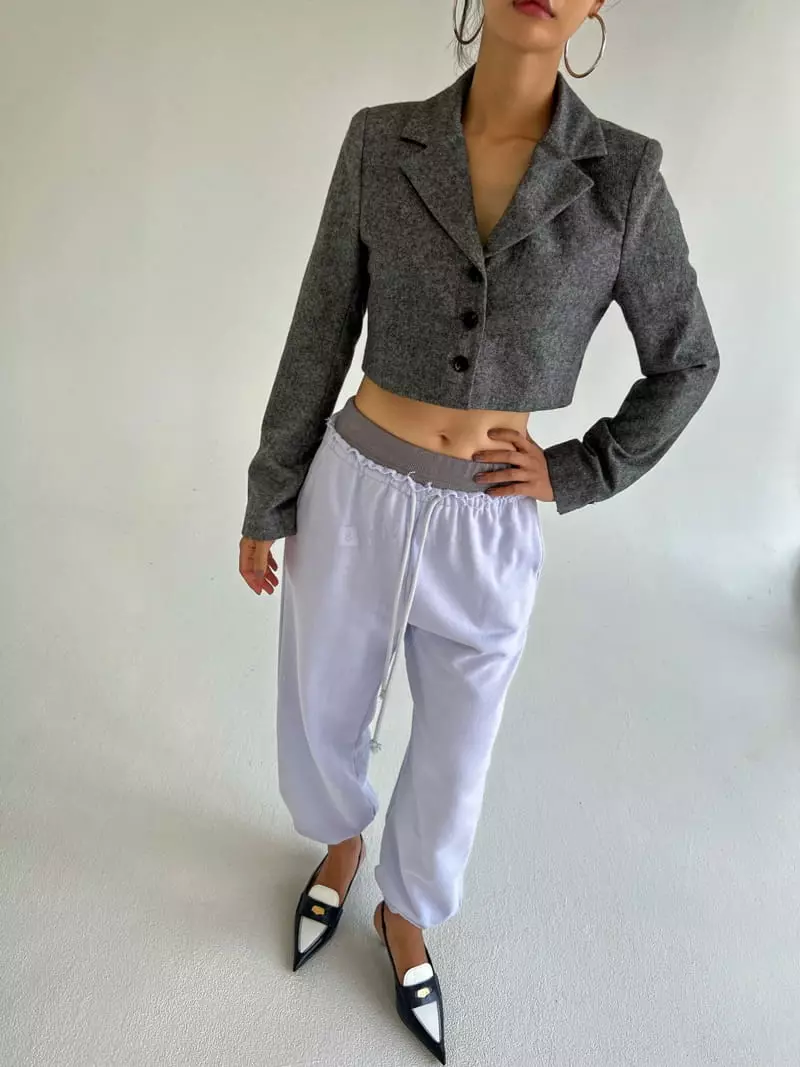 Pb - Korean Women Fashion - #womensfashion - Home Spun Crop Jacket - 11