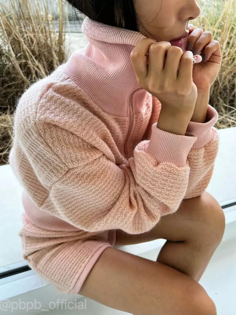 Pb - Korean Women Fashion - #womensfashion - Rip Knit Zip-up - 9