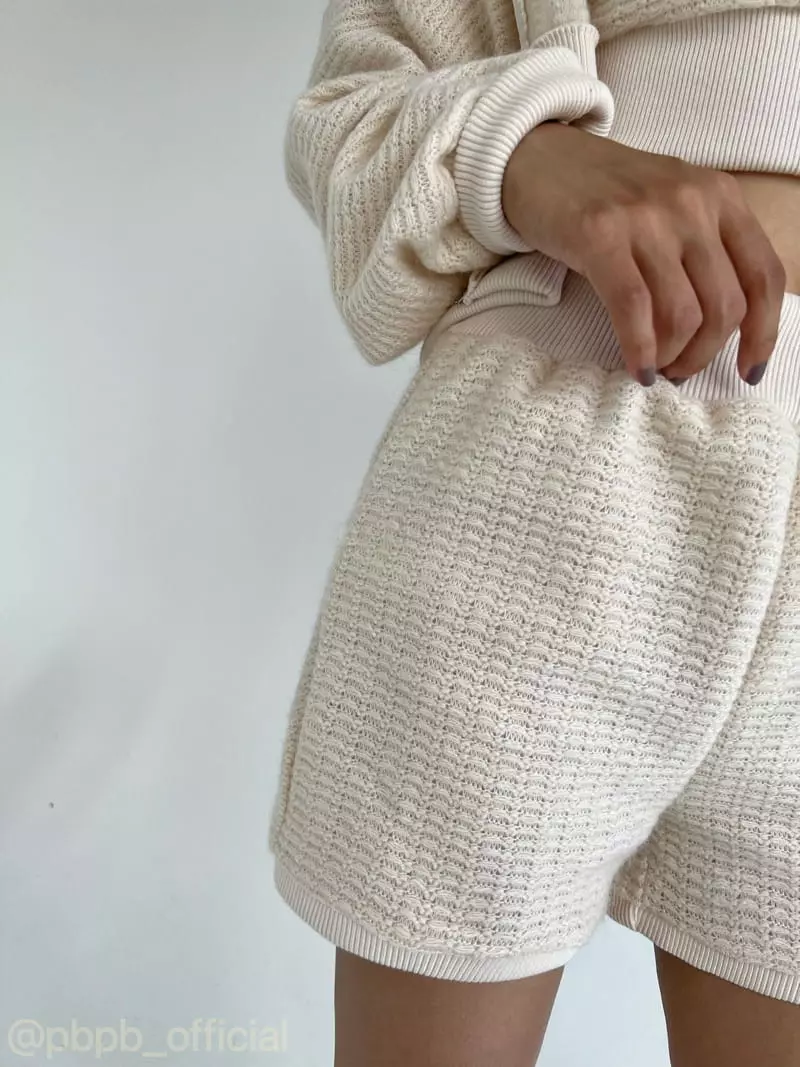 Pb - Korean Women Fashion - #womensfashion - Rip Knit Shorts - 8