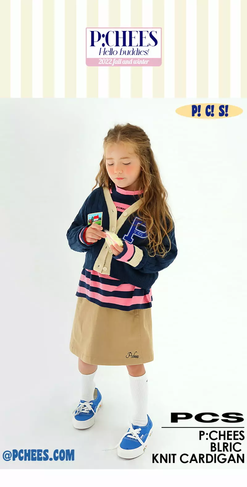 Peach-Cream - Korean Children Fashion - #magicofchildhood - Bric Knit Cardigan