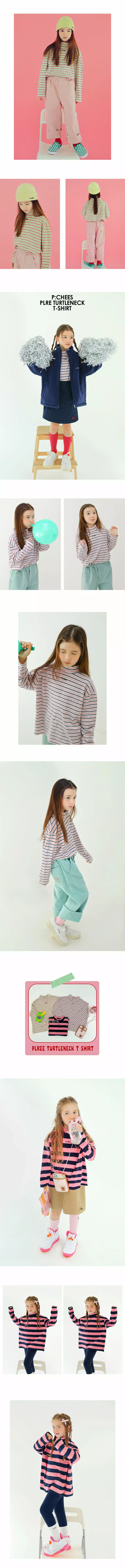 Peach-Cream - Korean Children Fashion - #prettylittlegirls - Ply Turtleneck Tee - 2