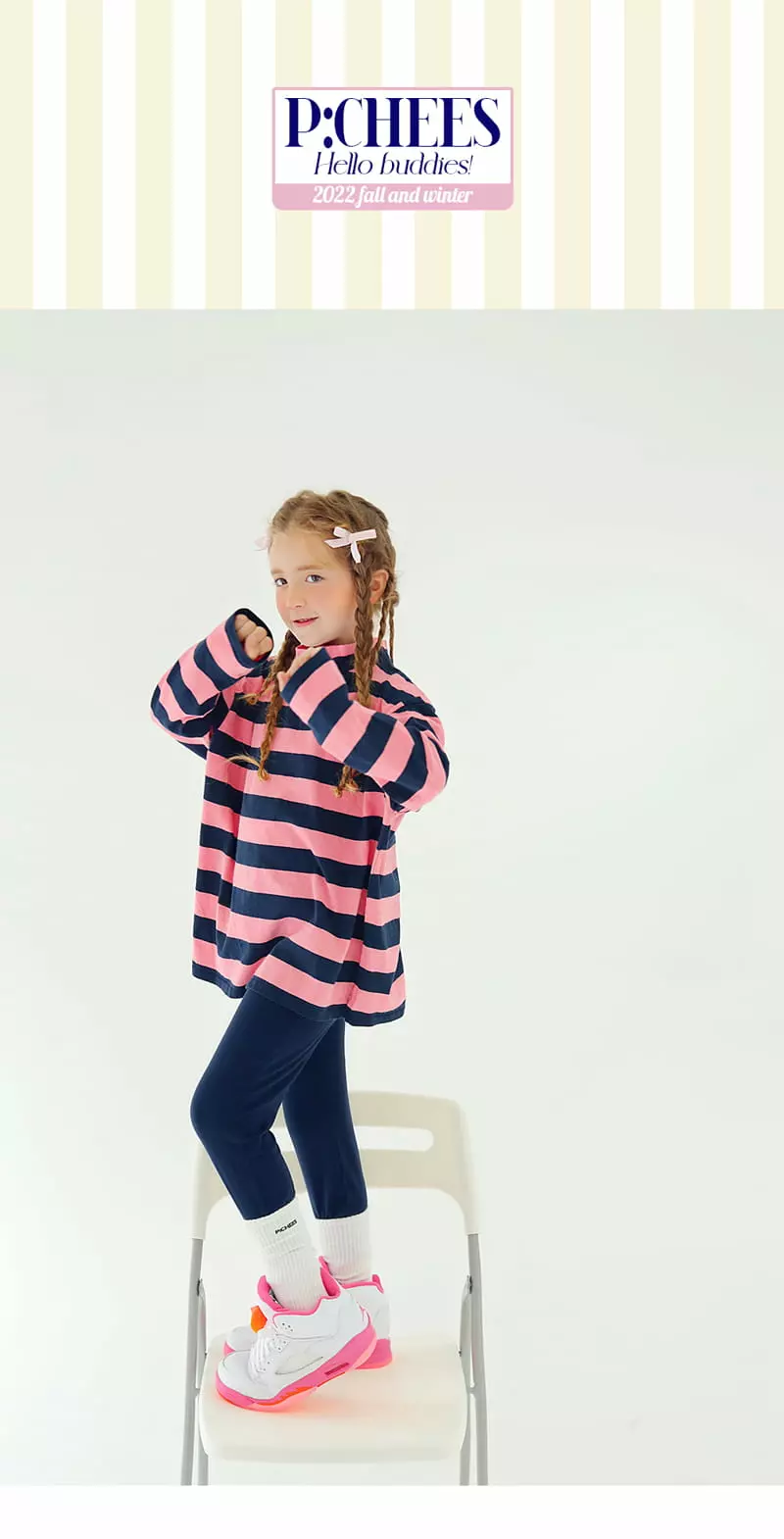 Peach-Cream - Korean Junior Fashion - #Kfashion4kids - Forming Leggings