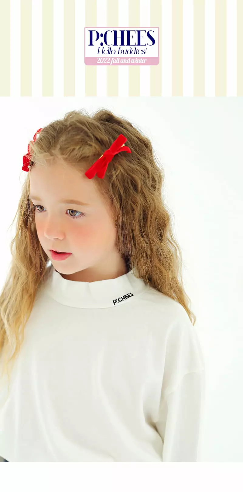 Peach-Cream - Korean Junior Fashion - #kidsstore - Ellin Turtleneck Tee