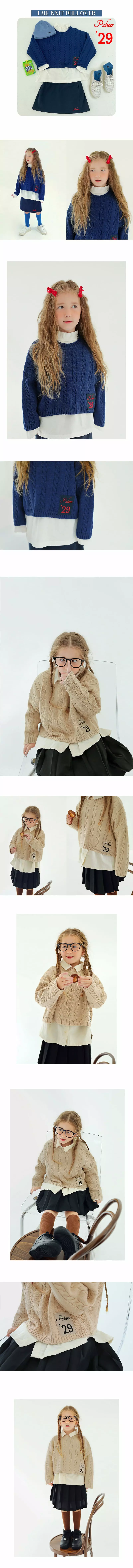 Peach-Cream - Korean Junior Fashion - #magicofchildhood - Leme Knit Pullover - 2