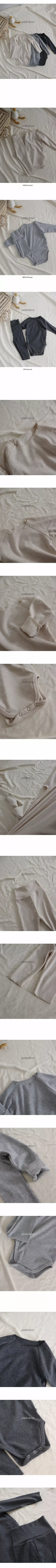 Peekaboo - Korean Baby Fashion - #babyboutiqueclothing - Easy Bodysuit Set - 3