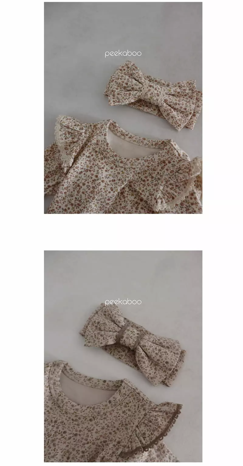Peekaboo - Korean Baby Fashion - #babyfever - Floral Hairband 48cm - 3