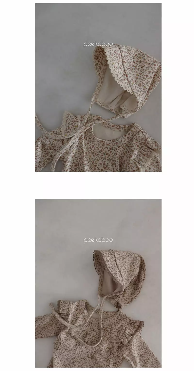 Peekaboo - Korean Baby Fashion - #babylifestyle - Floral Bonnet - 3