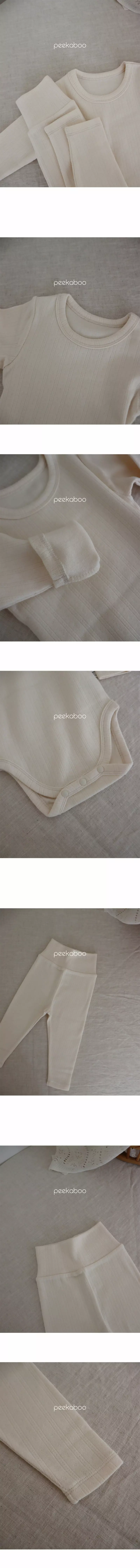 Peekaboo - Korean Baby Fashion - #babyoutfit - Dear Bodysuit Set - 3