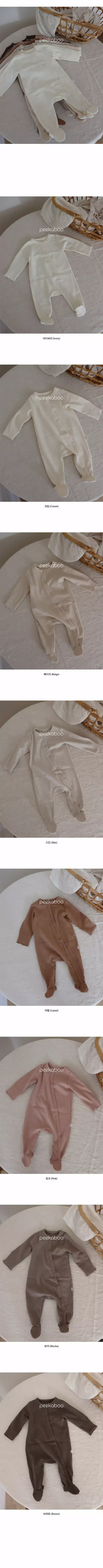 Peekaboo - Korean Baby Fashion - #babyoutfit - Dear Foot Bodysuit - 3