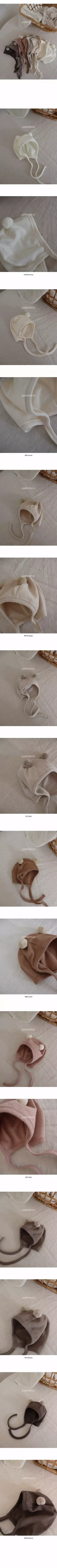 Peekaboo - Korean Baby Fashion - #babyoutfit - Dear Bear Bonnet - 2